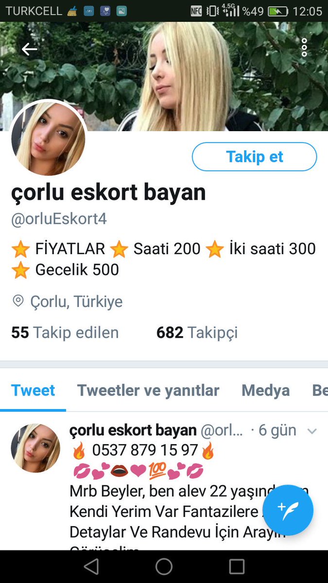 Bu profildeki kişi kendisini corlueskort bayan diye tanıtıp telefonla arayan kişileri Banka ATM SUBELERİNE YÖNLENDİRME YAPARAK DOLANDİRİYOR .HERKEZ DİKKATLİ OLSUN. 0537 879 15 97 NOLU TELEFON BU SEREFSİZE AİTTİR SAKIN ARAMAYİN YANARSINIZ ARKADAŞLAR BUNU YAYALİM LUTFEN....