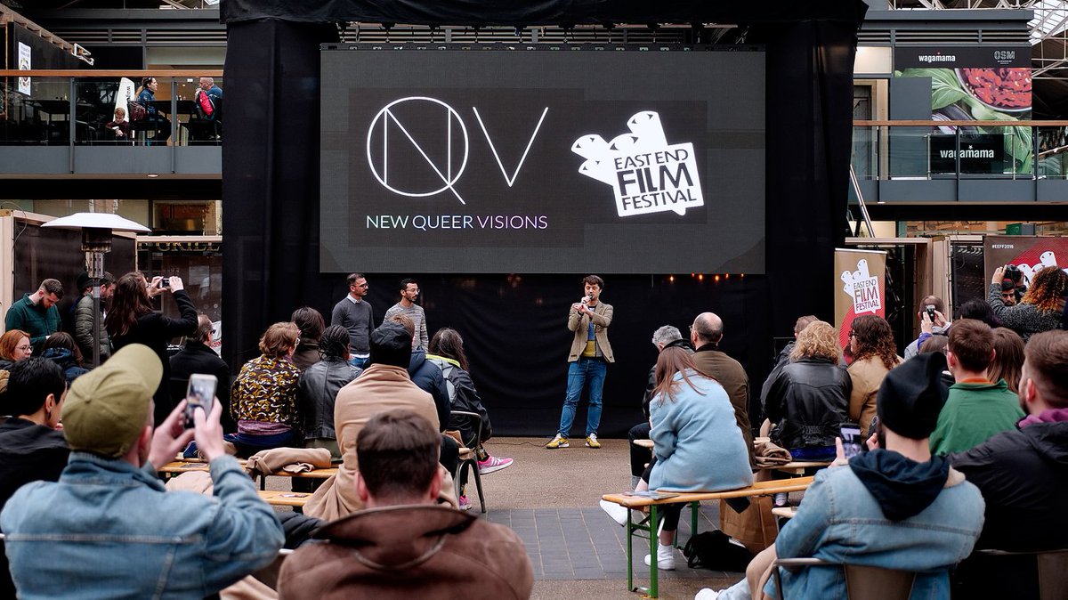 simonsavory's tweet photo. Great turnout at @oldspitalfields last weekend for NQV: The 36th Parallel @EastEndFilmFest despite the chill. Important films deserve exposure #NewQueerVisions https://t.co/wrXlqkvNGw #queer #shortfilm #LGBT https://t.co/q1XQ2USa0F
