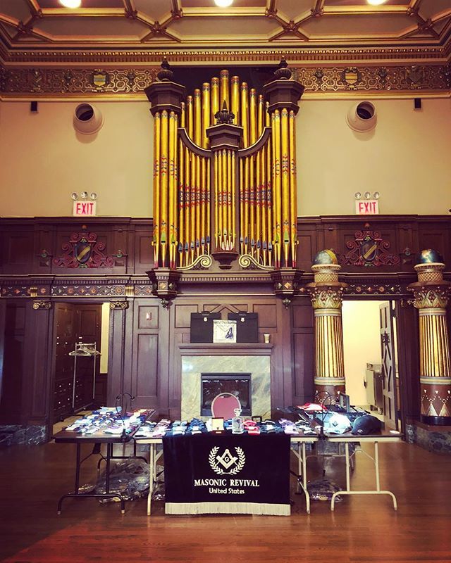 masonicrevival's tweet photo. We’re set up at the Grand Lodge of New York. Come see us at the 8th floor! https://t.co/xkDX7vfYEL
