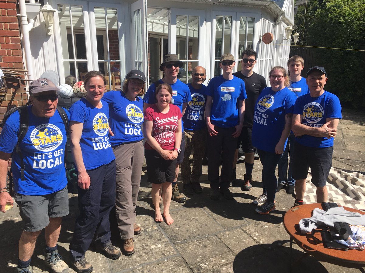 lhbushby's tweet photo. So proud of colleagues in Radiology @SalisburyNHS walking Avon Valley Path for MRIscanner @StarsAppeal https://t.co/K0vKGGcnKK