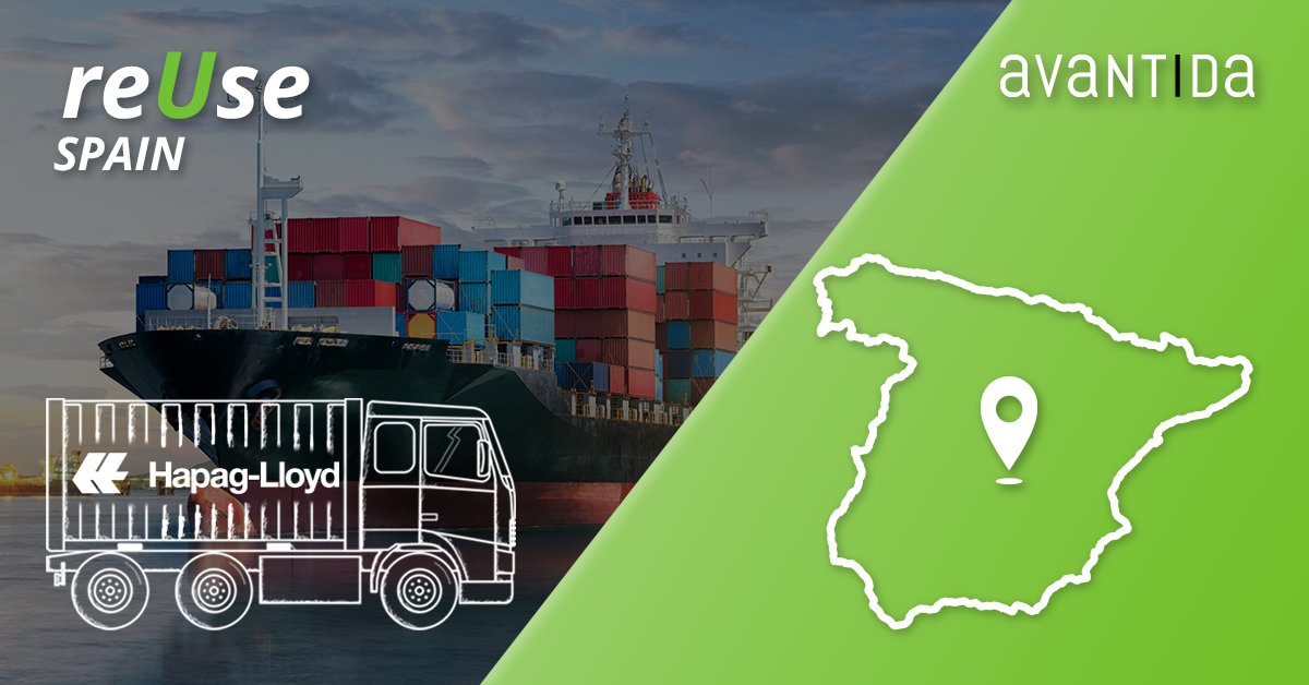 Avantida's tweet photo. Good #news for #transporters in #Spain: @HapagLloydAG is making it possible for Spanish transporters and #logistics #companies to #reuse their #empty #containers. Sign up here: https://t.co/m9XiBORyfv https://t.co/l6Ay03BbxW
