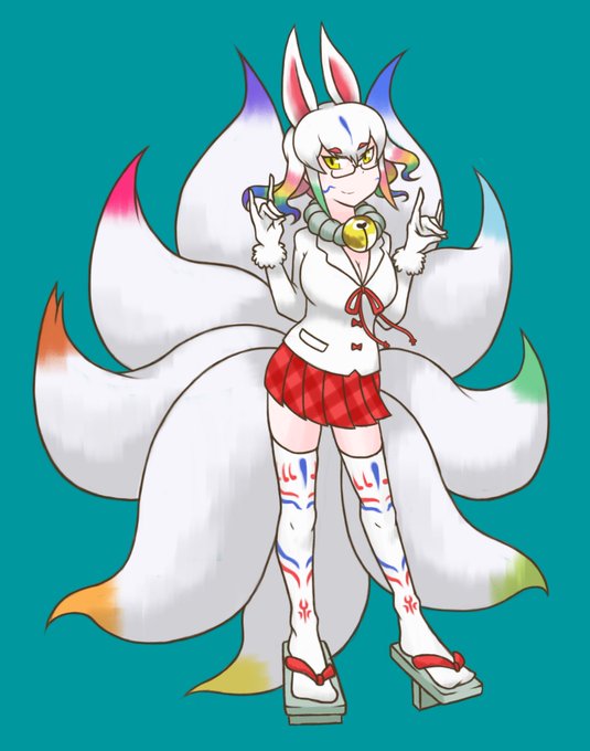 キュウビキツネのtwitterイラスト検索結果 古い順