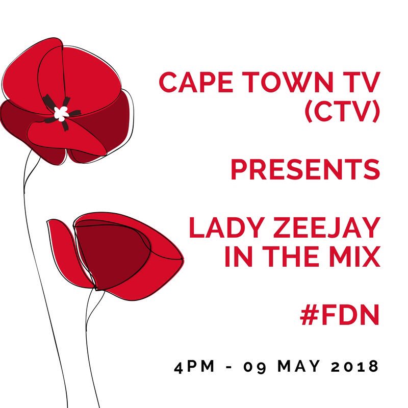 FemaleDjNetwork's tweet photo. Catch @Lady_Zeejay #FemaleDjNetwork in the mix LIVE on @capetowntv this coming Wednesday 4pm https://t.co/2CO9niMLqT