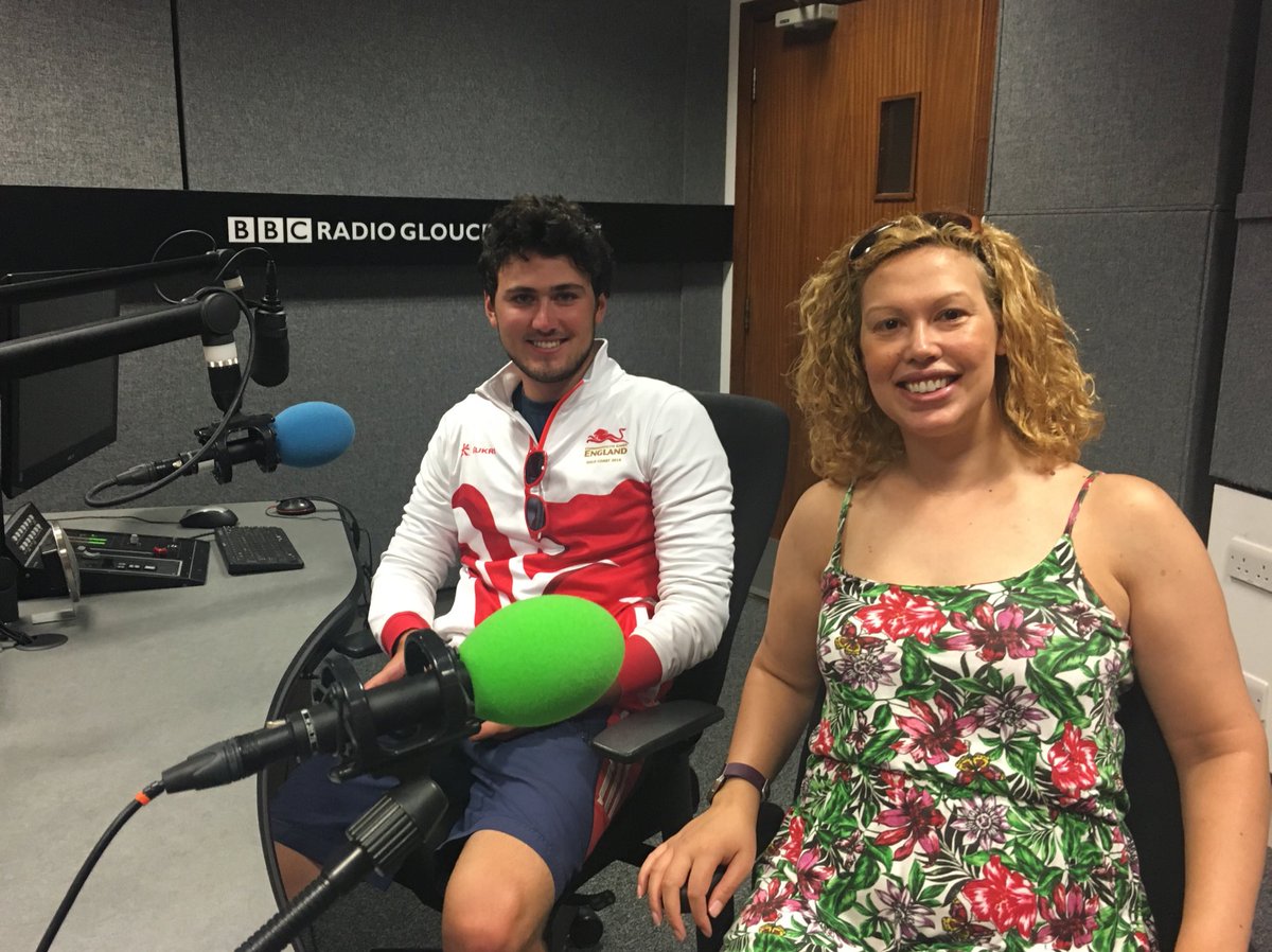 Enjoyed reminiscing about @GC2018 on <a href="/BBCGlos/">BBC Gloucestershire</a> with <a href="/GBShooting/">British Shooting</a> star Jack Fairclough from <a href="/RAU_Shooting/">RAU Shooting Team</a> &amp; <a href="/uniofglos/">University of Gloucestershire</a> student Faye Smallman who was a ‘Games Shaper’!