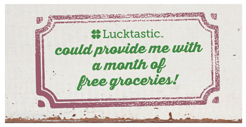 dboy271's tweet image. Lucktastic could cover my grocery bills for a month! lucktastic.com/twShareFunnel