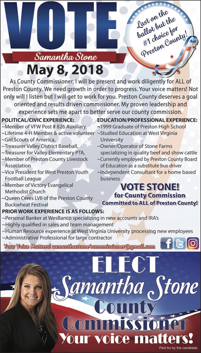 VOTEStone2018's tweet photo. https://t.co/24Qo4MlILw