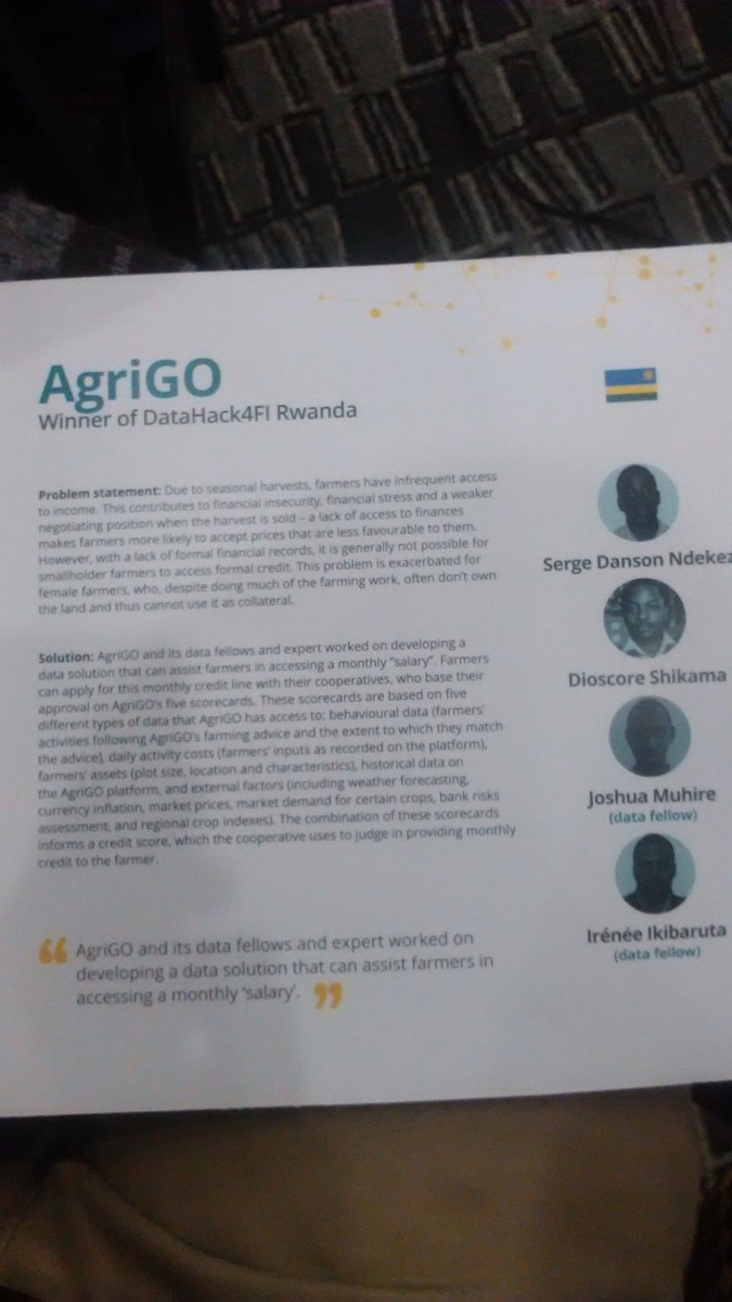 forLoopRwanda's tweet photo. #DataHack4FI Season 2 Grande Finale in #Kigali
WazaInsure From #Kenya
AgriGo From #Rwanda
InclusiveFT from #Ghana
#forLoopRwanda
#forLoopRwanda https://t.co/VAmhejNzph