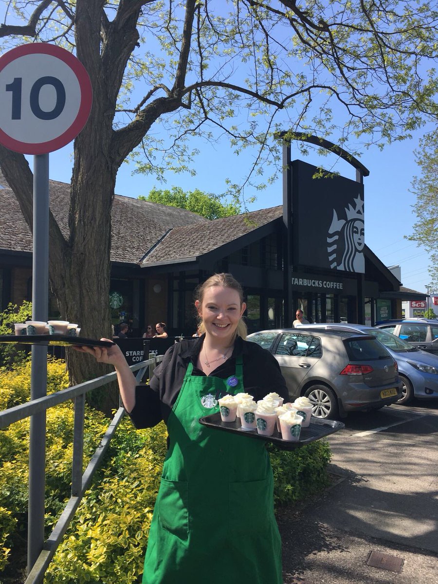 Lauren’s sampling some yummy frappuccinos this lunch time. Come along and enjoy!