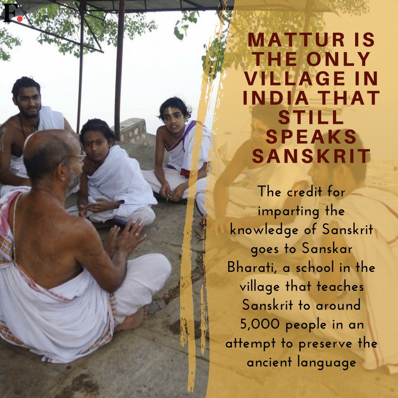 Firstpost on Twitter: "#DidYouKnow Mattur, a village tucked away in  Karnataka's Shimoga district in #India, still speaks Sanskrit fluently.  #FPTrending https://t.co/JLsmMWsqzZ" / Twitter