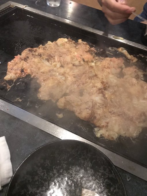 久しぶりにもんじゃ食べます
いただきます 