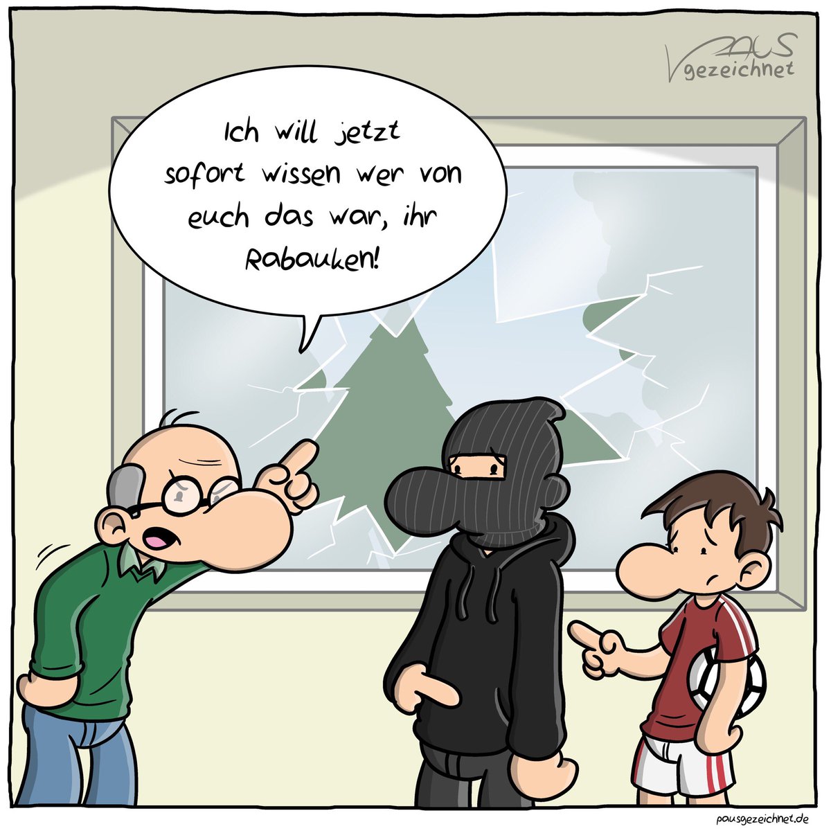 Pausgezeichnet On Twitter Neuer Cartoon Ihr Rabauken Einbrecher Cartoon Fussball