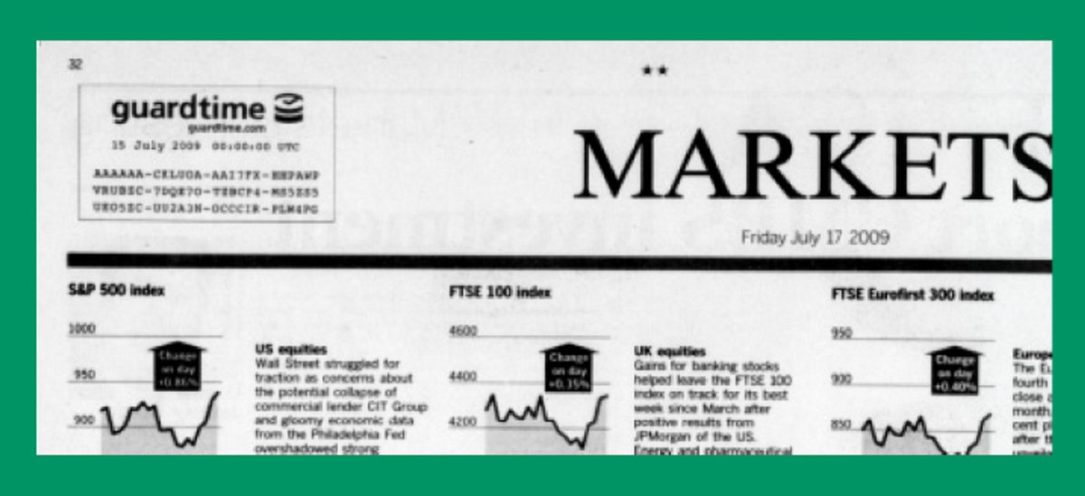 Beautyon_'s tweet photo. A Merkle root published in a newspaper. The history of techniques leading to Bitcoin is an interesting subject. It's amazing that some of the people recounting it don't seem to understand what fundamental innovation is, and talk about the "true genius of Nakamoto".  Fascinating! https://t.co/t3OWpYPL8H