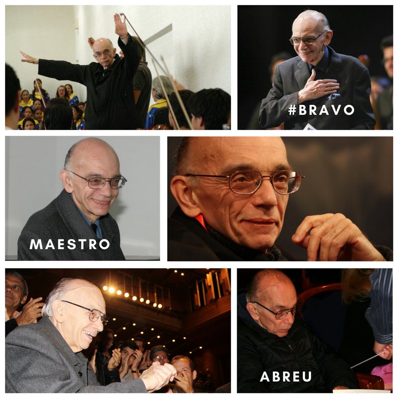 Por siempre vivirás en nuestros corazones y en cada nota interpretada por cada niño y niña de El Sistema. Hoy te recordamos especialmente en tu cumpleaños #BravoMaestroAbreu