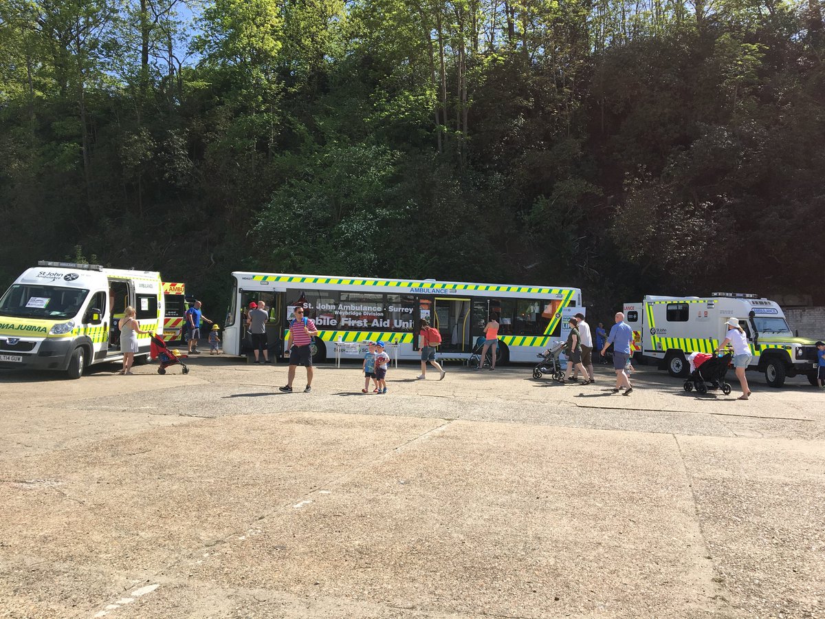 lloydv_dm_sja's tweet photo. Thank you to @BrooklandsMuseu for having us for #brooklandsemergencyservicesday if you would like to know more about St John or are interested in joining pop down and see our volunteers or DM me #mysjaday #teamSJA #volunteering # https://t.co/DZ8roy7bFb
