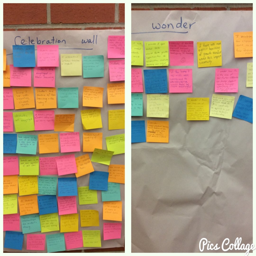 nadinehaynes98's tweet photo. Reflecting on our celebration wall and I wonders from Instructional Rounds today @GuildfordPublic @annbasel @AssistSupArea4 @iroundsnsw #foodforthought https://t.co/orV1RnV2kL