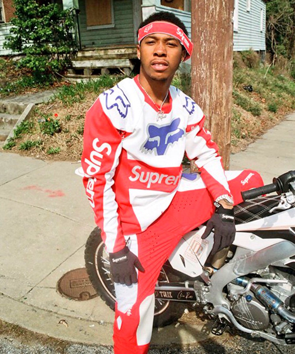 supreme fox racing bomber lt gloves red