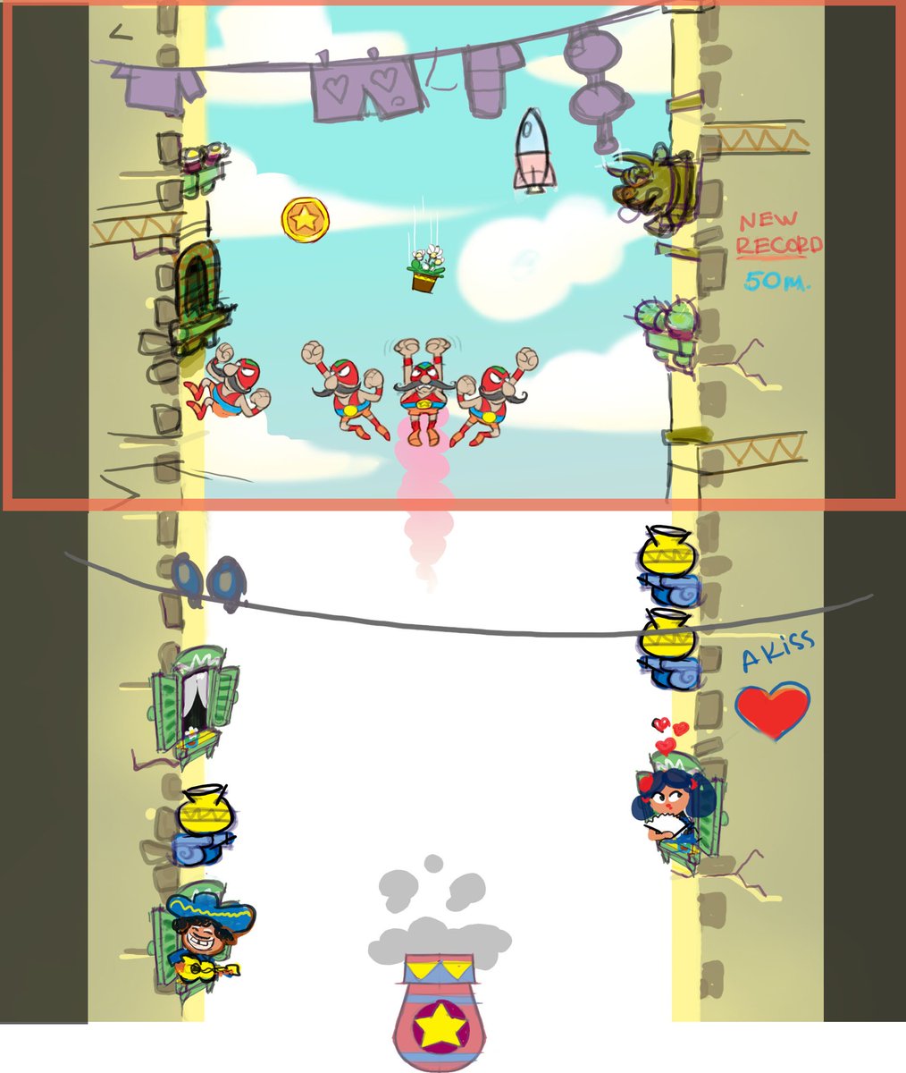 TVGamesManiac's tweet photo. Check the very first - and as we think - already great gfx concept of the new #chormecast / #hbbtv / #smarttv game featuring flying Mexican wrestler! https://t.co/VqOjqetliG