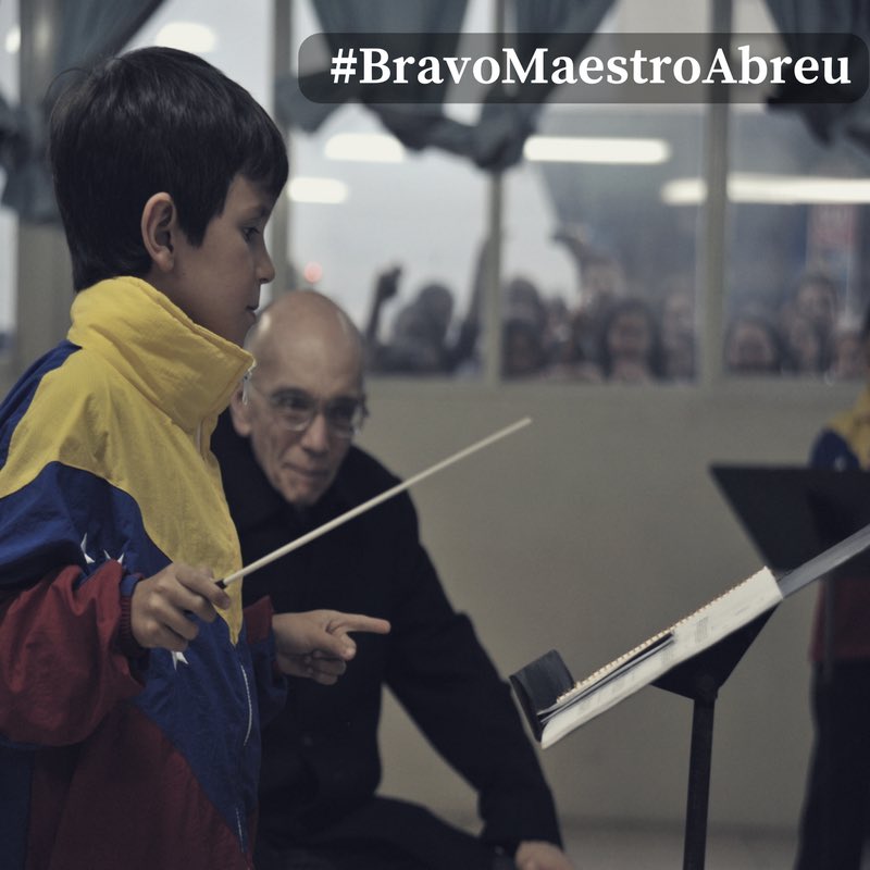 “Desde niño, desde mi más tierna infancia, quise ser músico. Y gracias a Dios logré serlo. Toda mi vida soñé con que los demás niños y jóvenes venezolanos tuvieran la misma oportunidad. ”. #BravoMaestroAbreu