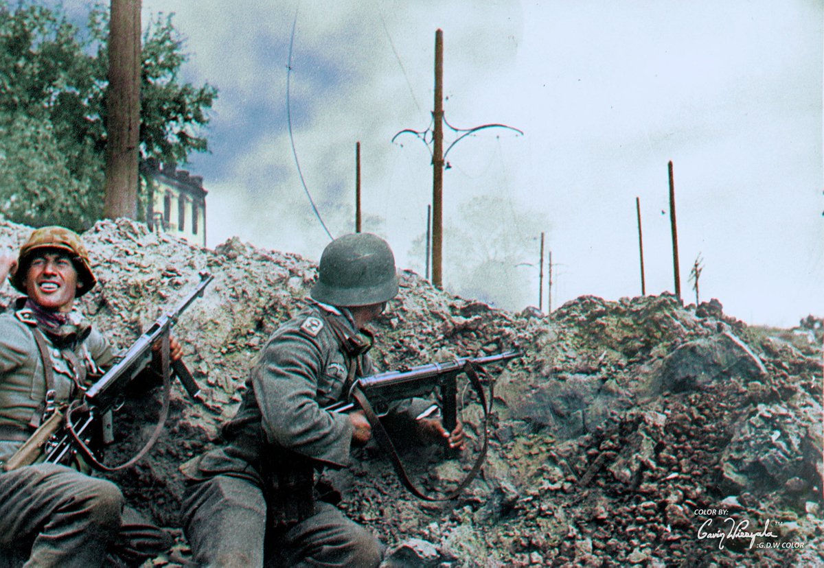 world war 2 german soldiers in color