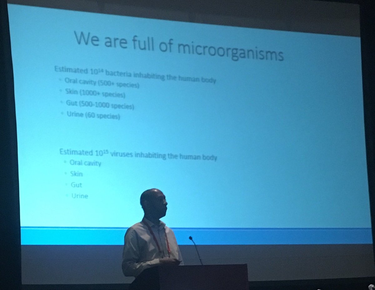 EBabady's tweet photo. Wow! Amazing talk from Dr David Price from UCSD on Virome and Microbiome interaction. He wins for the most questions asked during Q&A! #asmcvs2018 @thepascv https://t.co/FUO3F5nnPb