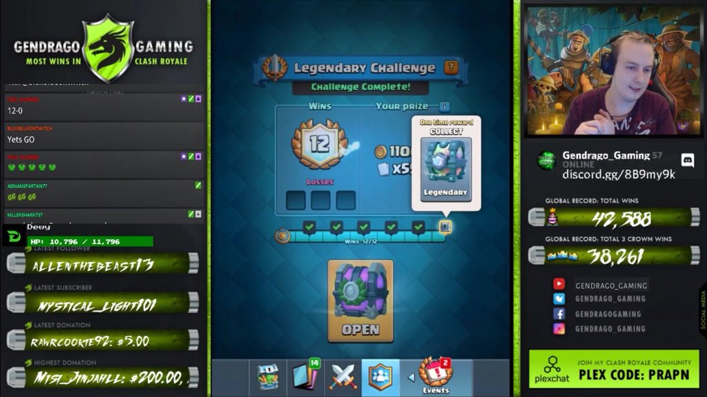 World Record Clash Royale Wins/3 Crowns (44,000/38,500) on twitch.tv/gendrago_gaming  youtube.com/gendrago_gaming 

Im Gendrago Leader of Klownz Clans/Steam Team. My passion lives in Supercell games &amp; my <a href="/TeamKlownz/">Klownz</a> family. 

Doing what I love with the community I love! 

<3 You Guys!