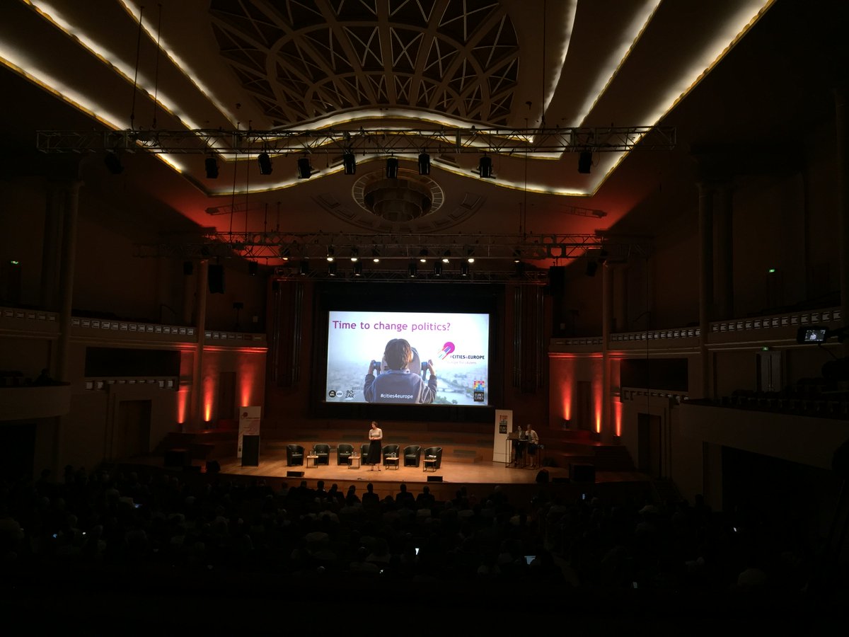 We are glad to be in @BOZARbrussels for the launching event of the #Cities4Europe campaign. Time to change politics! @EUROCITIEStweet