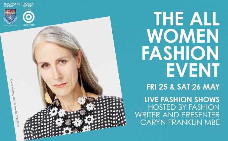 Ladies! If you're looking for some hot #fashion tips from a top #fashion industry expert then make sure you make it a date on 25 and 26 May to come to The All Women Fashion #Event hosted by <a href="/Caryn_Franklin/">Caryn Franklin</a> here <a href="/Royal_Shopper/">Royal Victoria Place</a>. #fashionbloggers #SS18 #summerstyle #TunbridgeWells