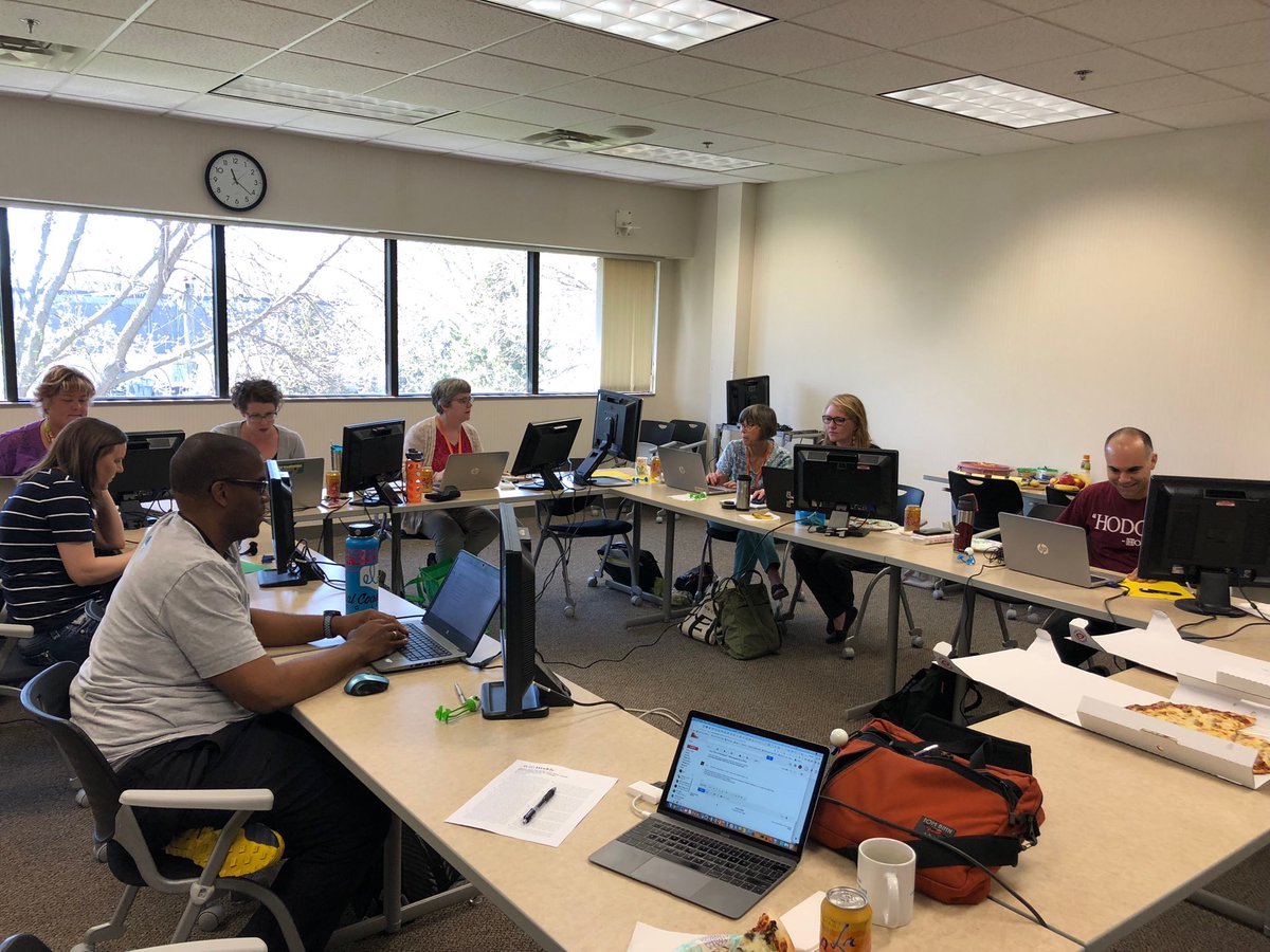 bsilberglitt's tweet photo. Literacy specialists are digging their “data dig”! #287edchat https://t.co/mOEvhFQGzI
