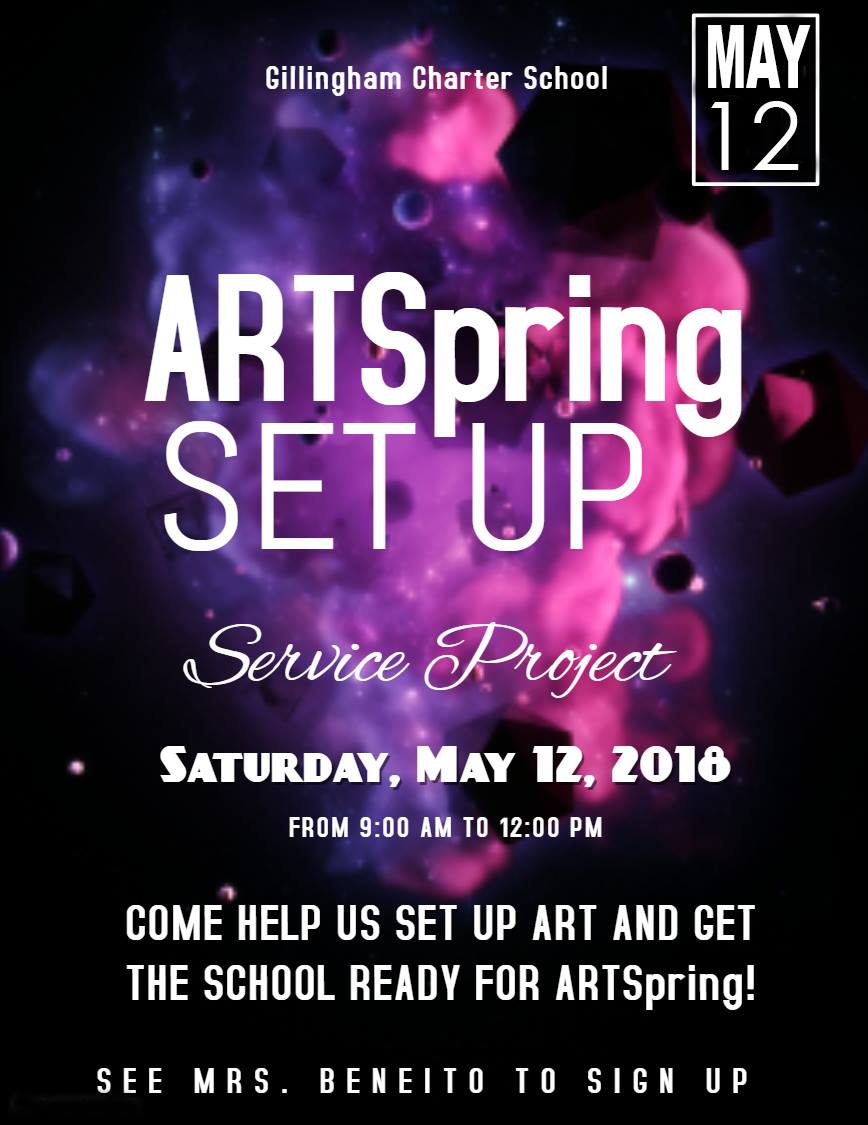 GillinghamCS's tweet image. ARTSpring is upon us! 👨‍🎨👩‍🎨

Help GCS prepare for one our most exciting nights of the year! Information below 👇