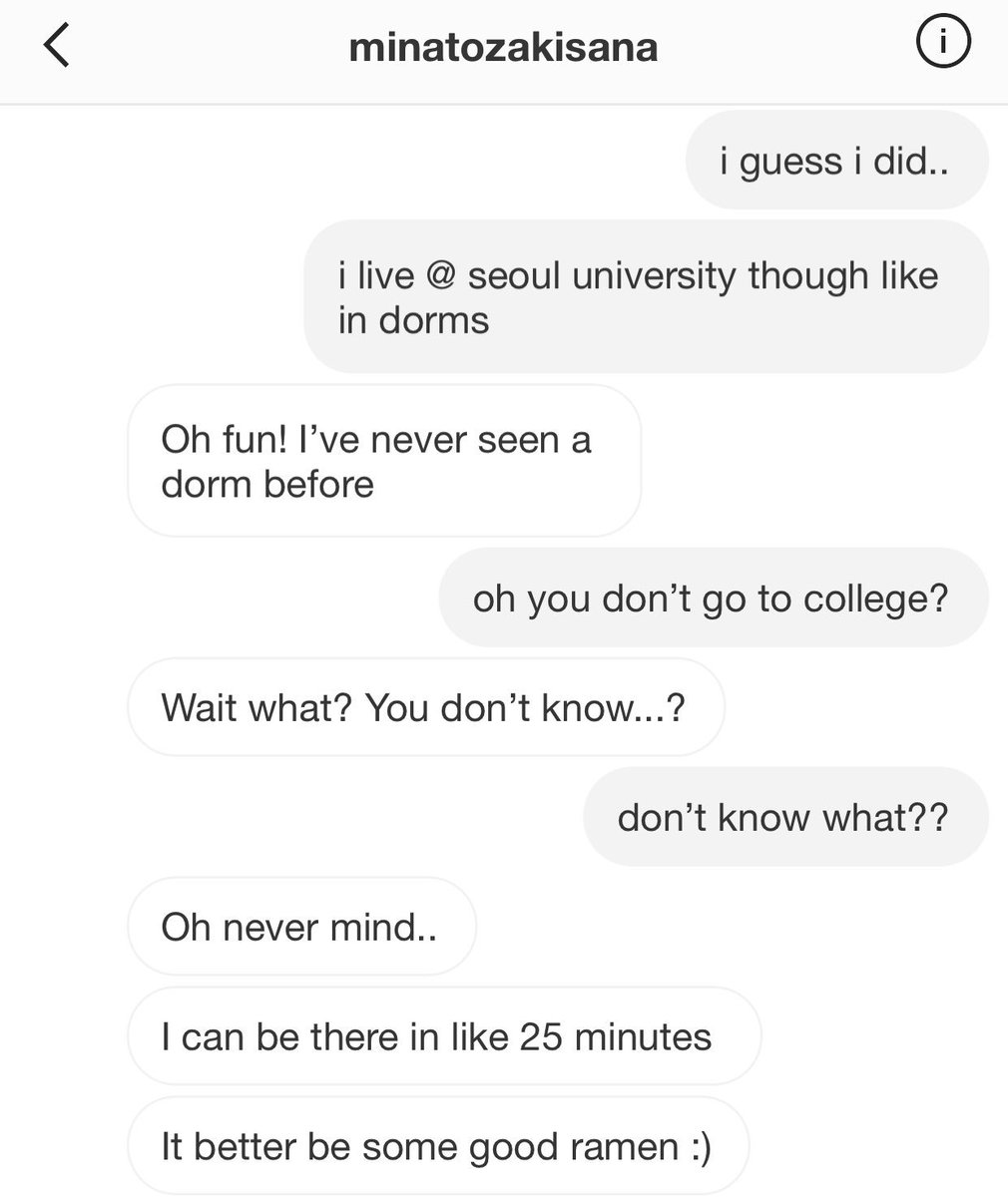 —  saida social media au where kim dahyun’s slides into someone’s instagram dms not knowing that the girl is actually a famous youtuber