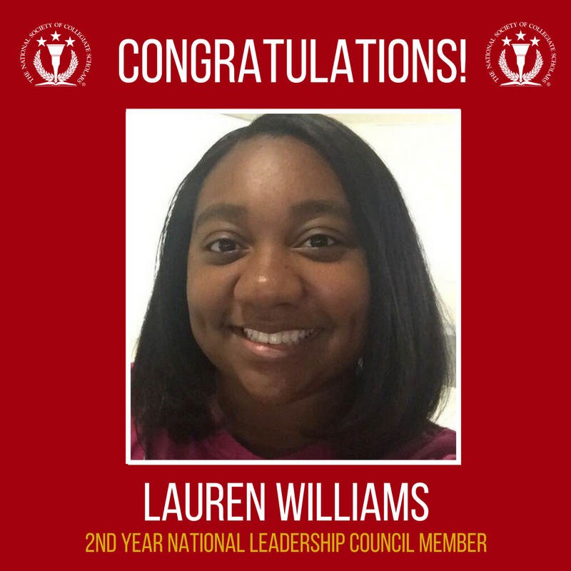 Welcome back to the NLC for another year to Lauren Williams from Creighton University!