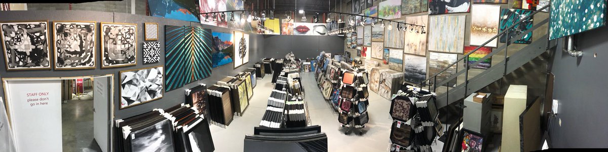 Get a look at our brand new Showroom at our new location! We’re easy to find - directly across from the @cgyfarmersmarkt #yycnow #newlocation #customframingyyc #canvasprintingyyc