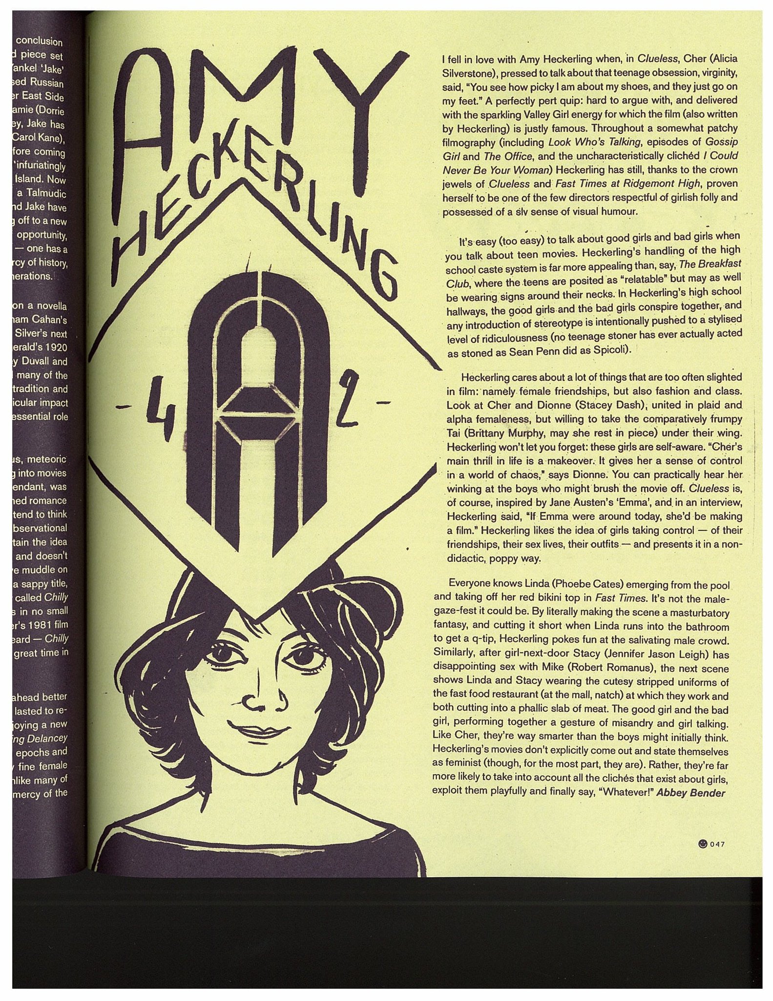 Happy birthday to the fabulous Amy Heckerling! Here\s a lil love letter I wrote to her a while ago for  