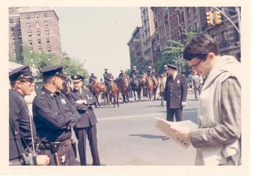 1968CU's tweet photo. There’s quite a police presence around campus today. Photo by Steven Epstein. #CU1968 https://t.co/pjIAAoTmTR