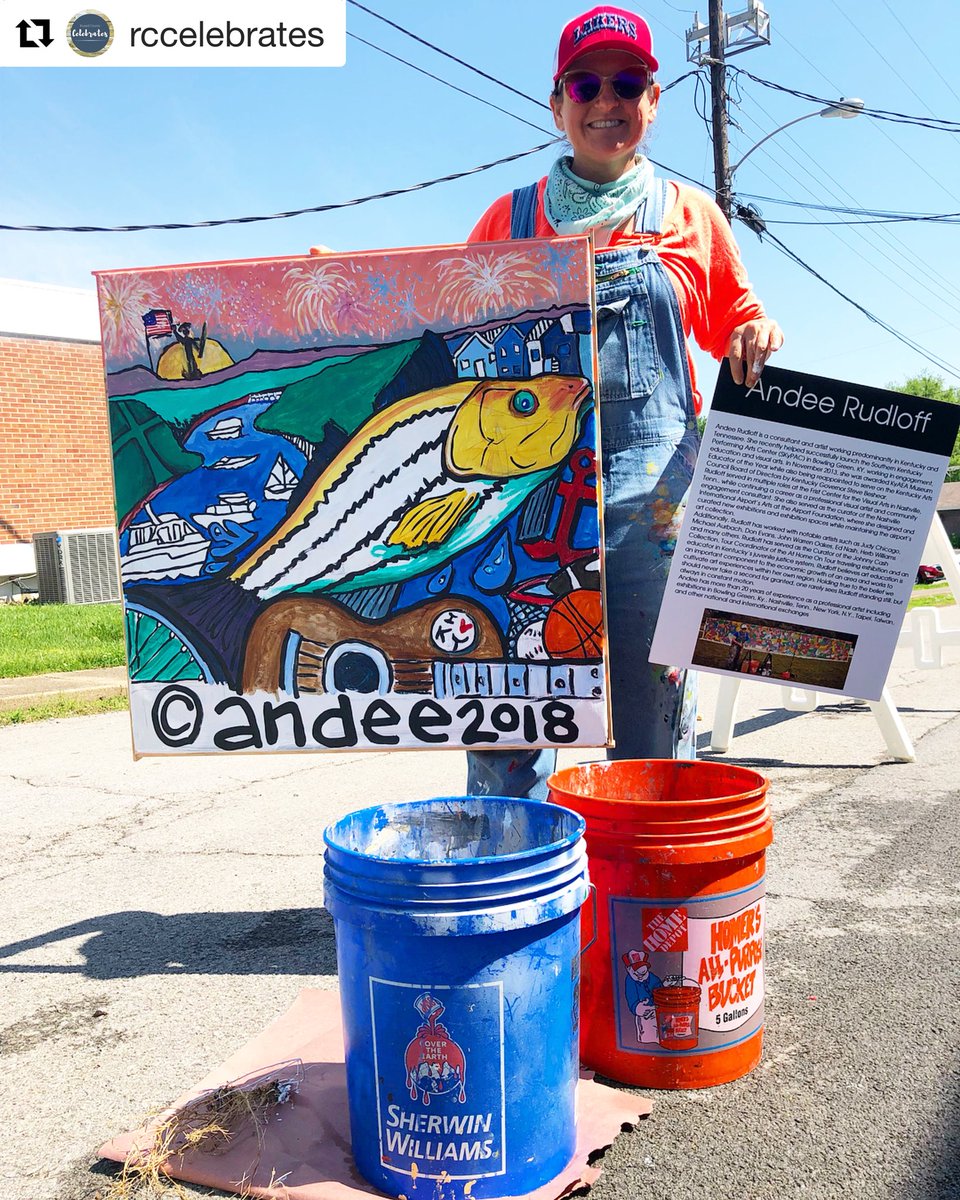 jamestownky's tweet photo. Exciting things are happening in Jamestown this week! Remember to use caution at the junction of Main St. and Shelby St. #jtky #myjtky #rcmurals #rccelebrates https://t.co/9kn3v40DQw