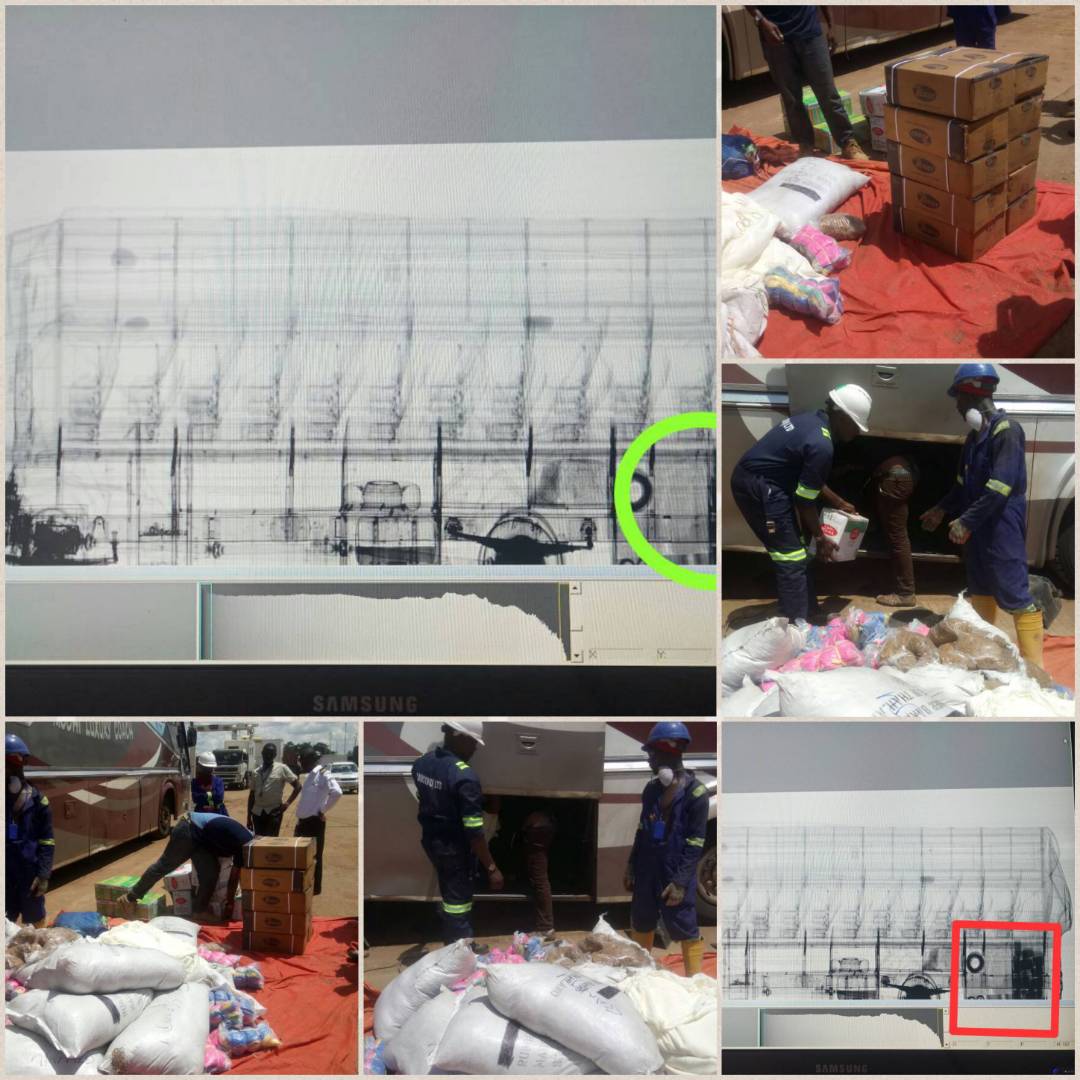 irumanyika's tweet photo. Using the recently-deployed mobile scanners URA intel team detected goods that where undeclared in a welded compartment, meant to smuggle goods.
URA will continue to step up intelligence using the mobile and drive through scanners to target all buses and trucks. #SmugglingAlert https://t.co/TJEdwLBwNd