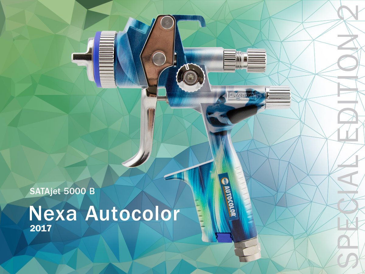 SATA Special Editions - SATAjet 5000 B Nexa Autocolor (2017): This Special Edition spray gun was exclusively produced for Nexa Autocolor in 2017 and became only available in Germany.
#SATA #SATAFamily #SATASpecialEdition #nexaautocolorgermany
