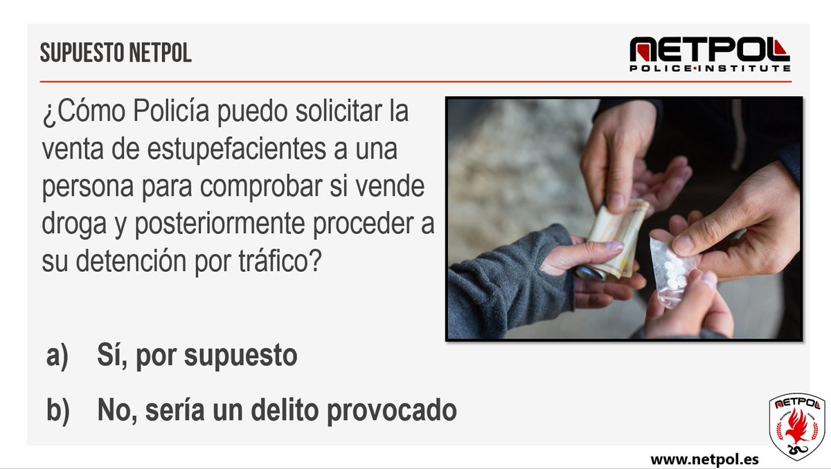 netpol_es's tweet image. Hoy os traemos un supuesto de intervención policial ¿Cual creéis que es la respuesta correcta y por qué? #vota #supuestos