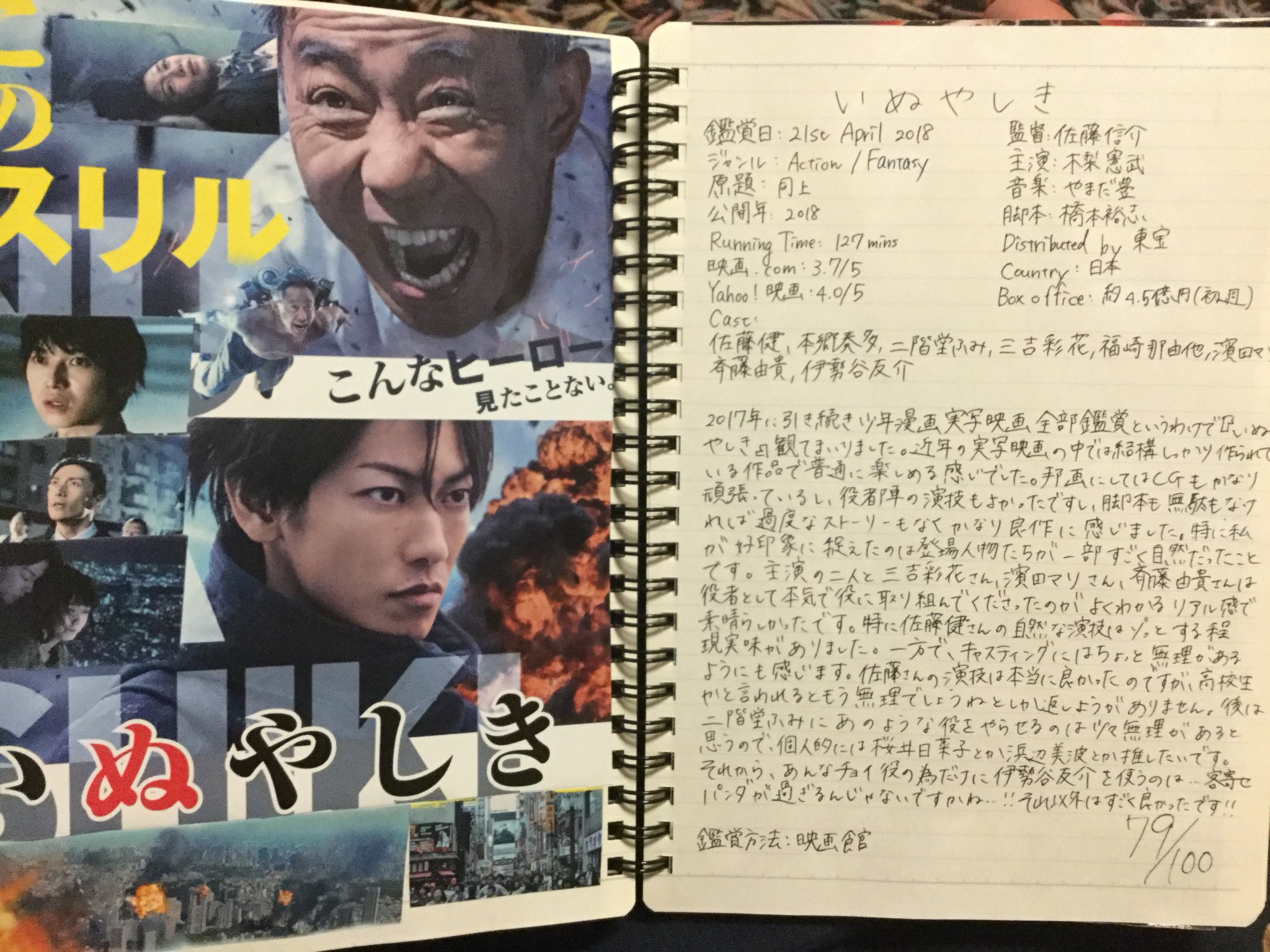 Amy A K A 下呂あやめ 最近の 映画ノート です ネタバレ注意です 最近映画ノート書いてないのって言われたんですが アップしてないだけで全部書いてます ディストラクションベイビーズ パシフィックリムアップライジング いぬやしき