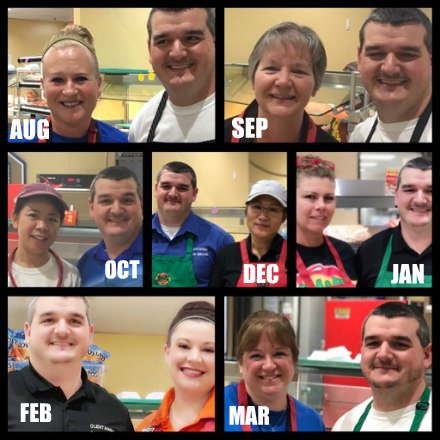 ohscafe's tweet photo. OHS Café Employees of the Month SY 2017-18.  Congratulations to all of you!  #dominatinghighschoolawards  @OLSDFood @OHSBraves @RGOHSPrincipal https://t.co/7st2t6Z35f