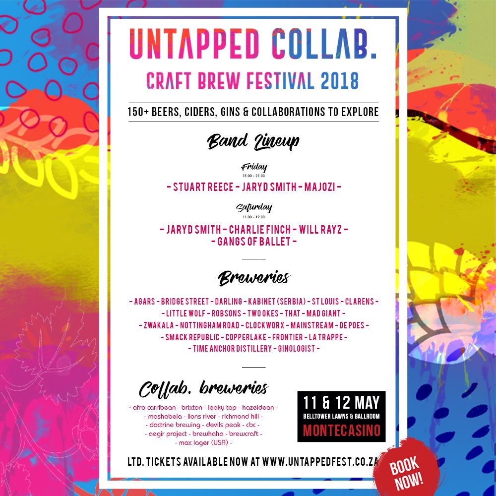 It’s all going down this weekend. SA’s best &amp; freshest brews. Build up a thirst! Tickets are now at over 80% book yours now at untappedfest.co.za