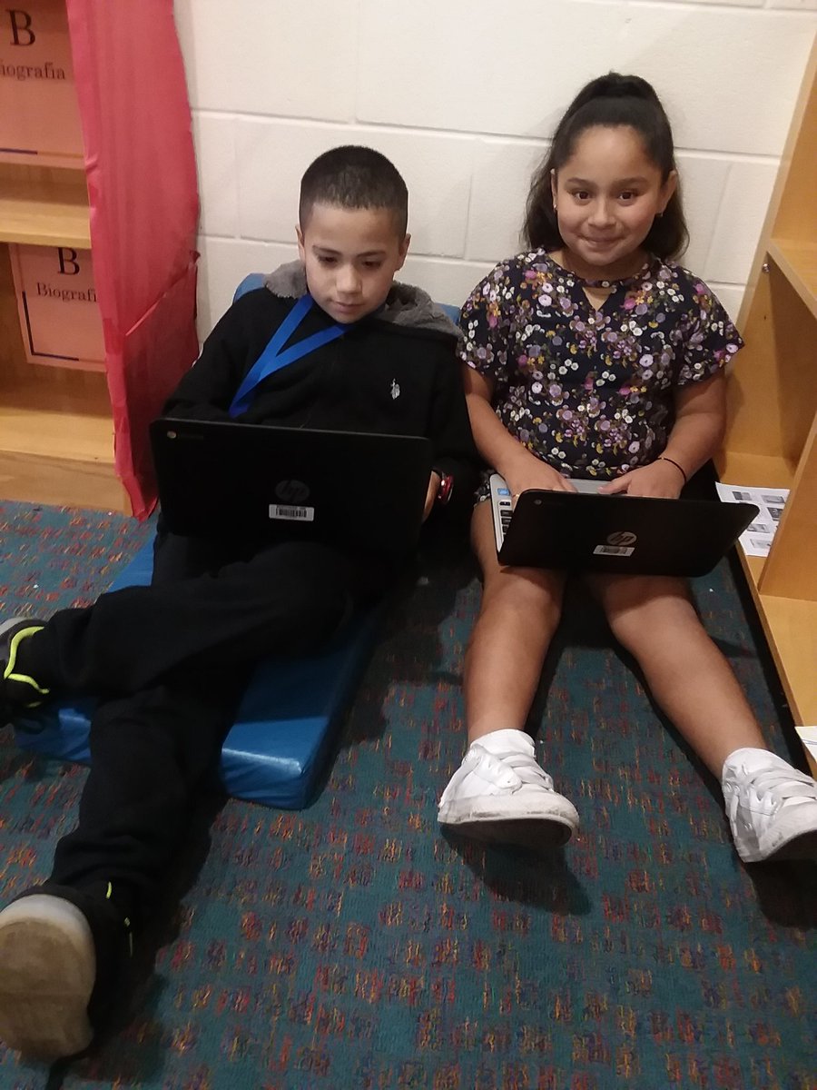 NISDmartin's tweet image. Welcome @happyNessTeach  to #MakerMorning. Ms. Rodriguez monitored students as they prep for #BattleoftheBooks. #MartinInspired