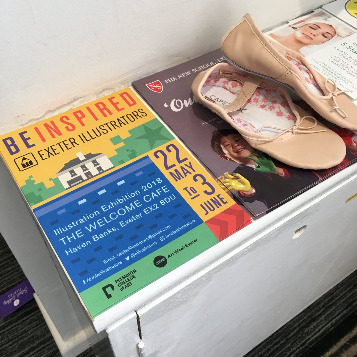 eillustrators's tweet photo. Promotional flyers @exeterdance #BeInspiredExhibition2018 #BIE2018 #illustration #illustrationexhibition #supportlocalartists @ArtWeekExeter #TheWelcomeCafe @Exeter_Hour @Devon_Hour https://t.co/kBbRZ6sEHp