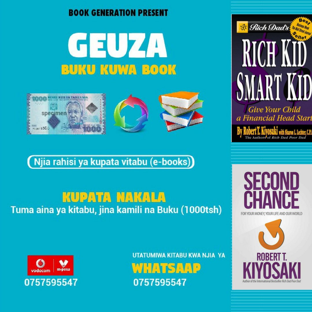 hustla255's tweet photo. Watanzania wengi tunakosa maarifa ya ziada kwa kua hatuna tabia ya kujisomea vitabu , Jenga tabia mpya ya kujisomea vitabu kwa 1000tsh tuh, lipa sasa  utumiwe kwa njia ya whatsap no 0757595547. @CarolNdosi @nikkwapili @JMakamba @MariaSTsehai  @zittokabwe @FidQ #geuzabukukuwabook https://t.co/7dOS8I52P6