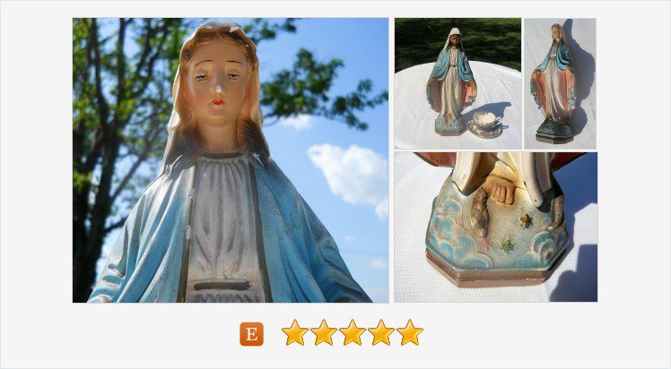 sonupsales's tweet photo. Blessed Virgin Mother Mary & Serpent 16.5" Chalkware Statue CS 113 Columbia Statuary Altar Figurine Our Lady of Grace #catholic #bvmmog
https://t.co/3EpkuogDyB https://t.co/JftR1dnkEk