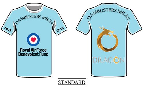 DambustersMiles's tweet photo. A huge thank you to @DragonCoin for sponsoring #DambustersMiles  with £20,000 worth of dragon coin!!  We can also now release the final t-shirt designs that will be worn by the teams and available to buy at the event!! @RAF_Cosford @RAFBF #dambusters75 https://t.co/4RIf9Zkb8G