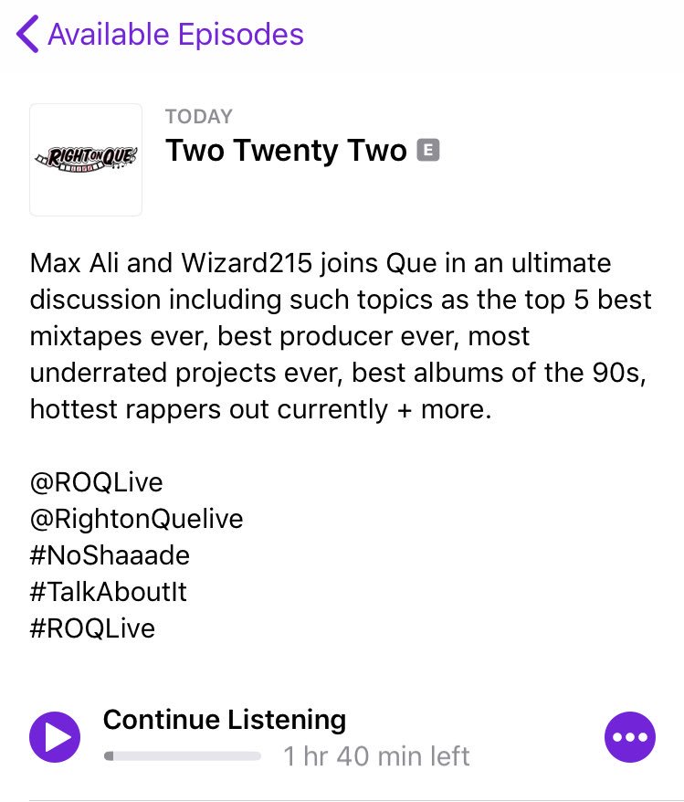 ROQLive's tweet image. #TwoTwentyTwo episode w/ @MaxAliTV @KidWiz215 search, listen, subscribe, review, share. #NoShaaade #TalkAboutIt #ROQLive 

itunes.apple.com/us/podcast/rig…

soundcloud.com/roqlive/two-tw…

youtu.be/Pihemims7IU