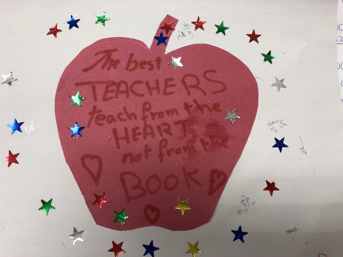 MrsCapilli's tweet photo. When your students know how to make you smile! 🍎❤️ https://t.co/gn0WTRQ9Y5