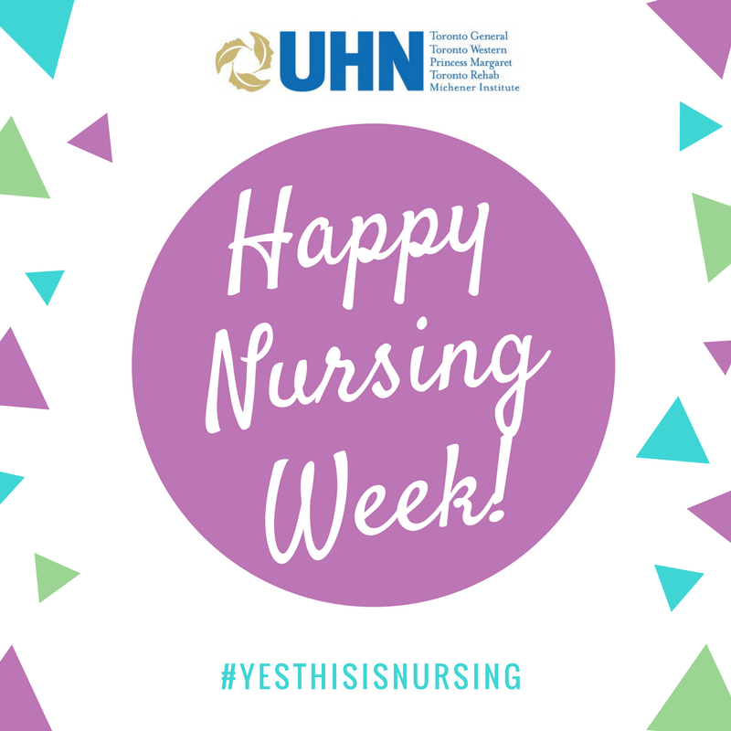 UHN's tweet photo. Thank you to all the nurses across our hospitals for the tremendous work you do every day. This week is all about you! 💙#YesThisIsNursing #NationalNursesWeek https://t.co/VILQURE51w