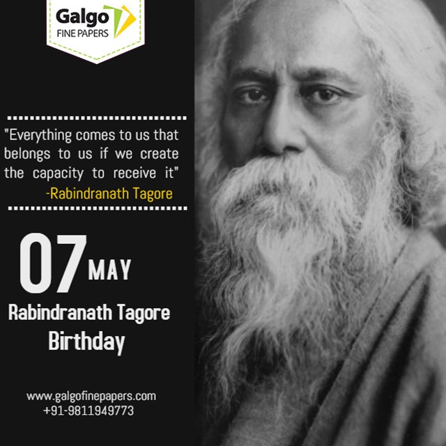 GALGOFINEPAPERS's tweet photo. #Everything comes to us that #belongs to us if we create the capacity to #receive it." 
– #RabindranathTagore https://t.co/uBUC0IY7bw
